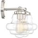 Vintage 2 Light 16.5 inch Polished Nickel Bathroom Vanity Light Wall Light
